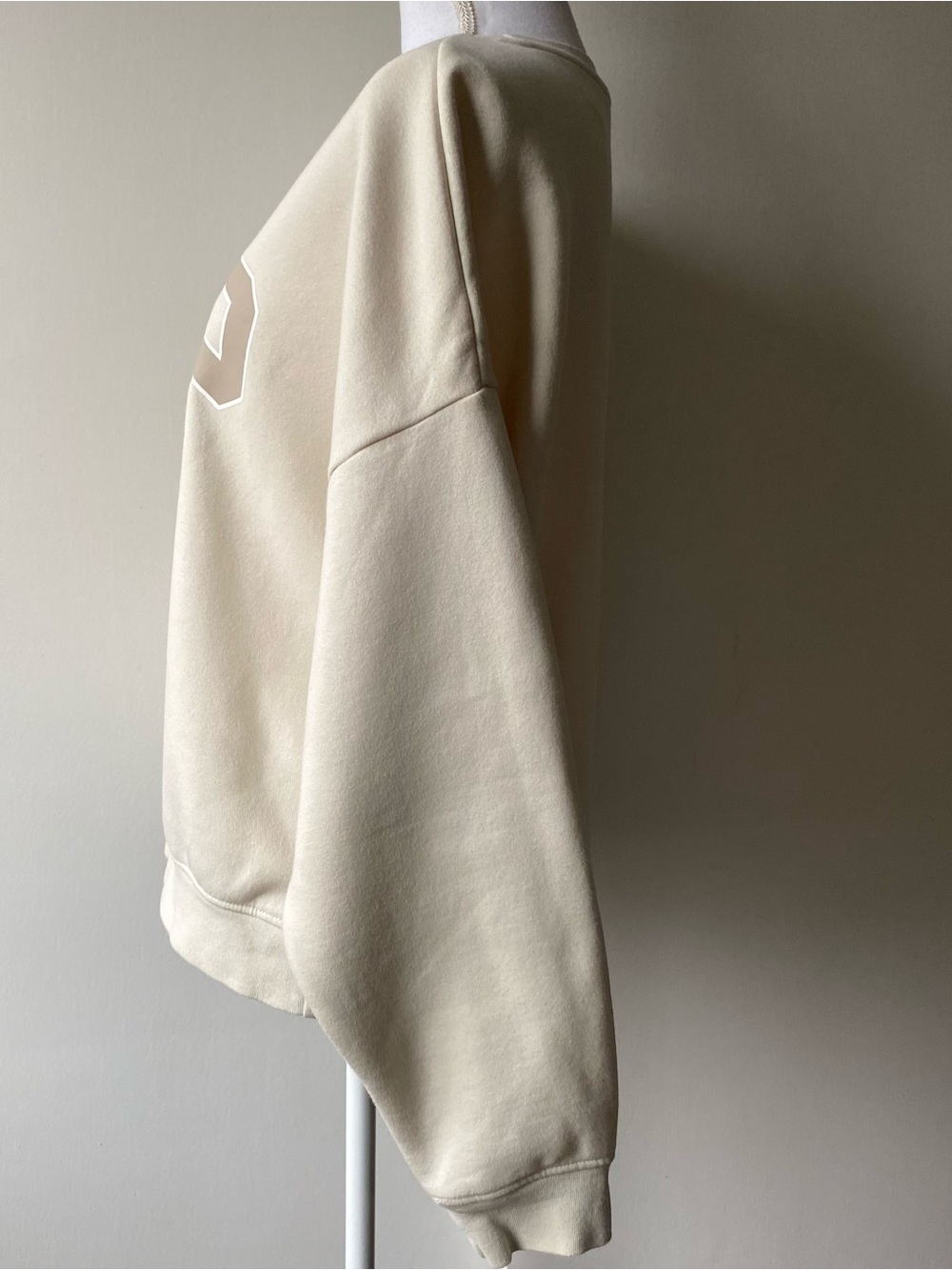 Gap Peanuts Halloween Sweatshirt Size Large Oversized Cropped EUC Beige Snoopy - Picture 12 of 16